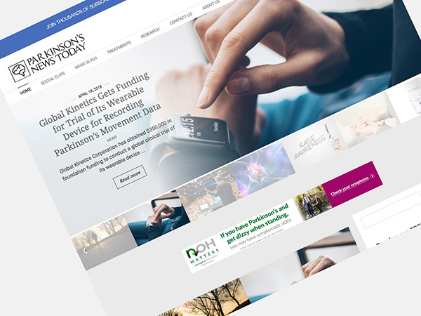 Parkinson's News Today website